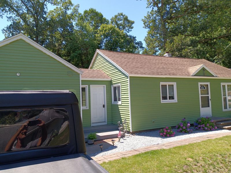 Exterior house after painting