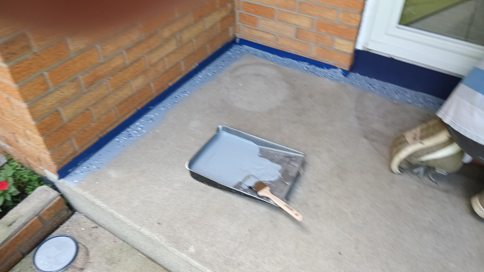 Concrete steps before painting